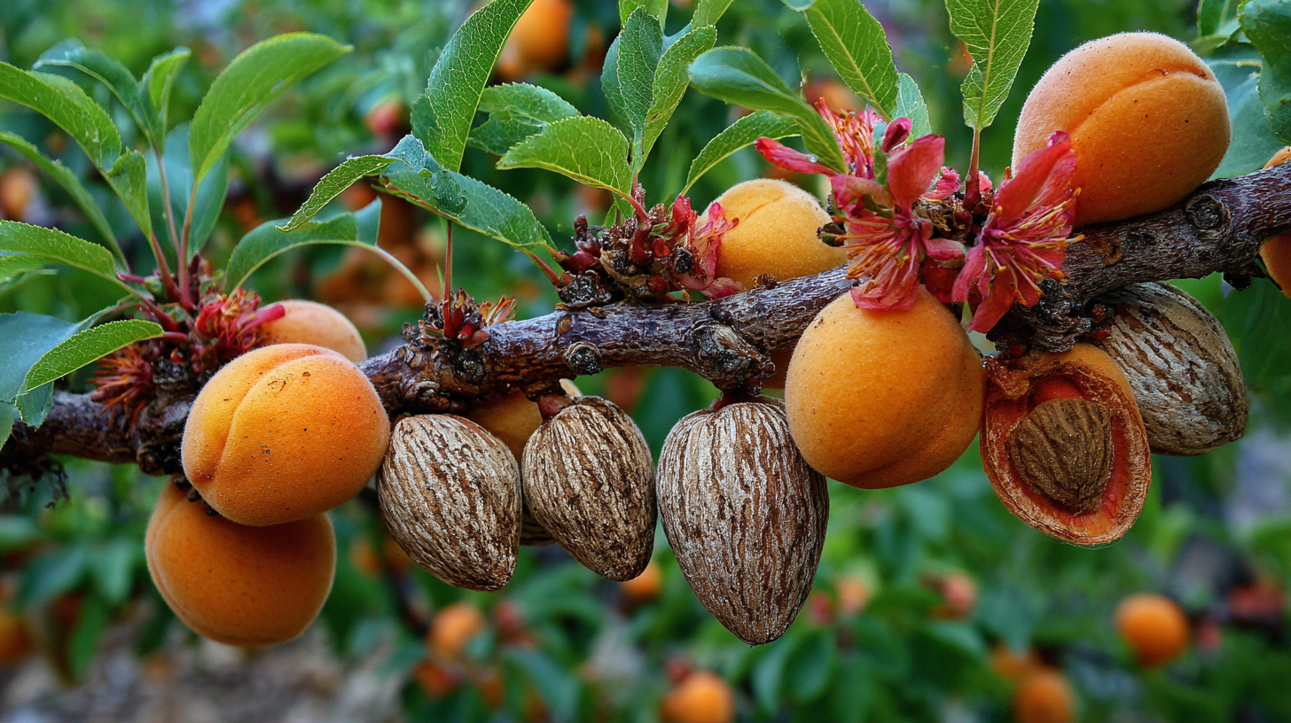 Illustration (decorative) of apricots.