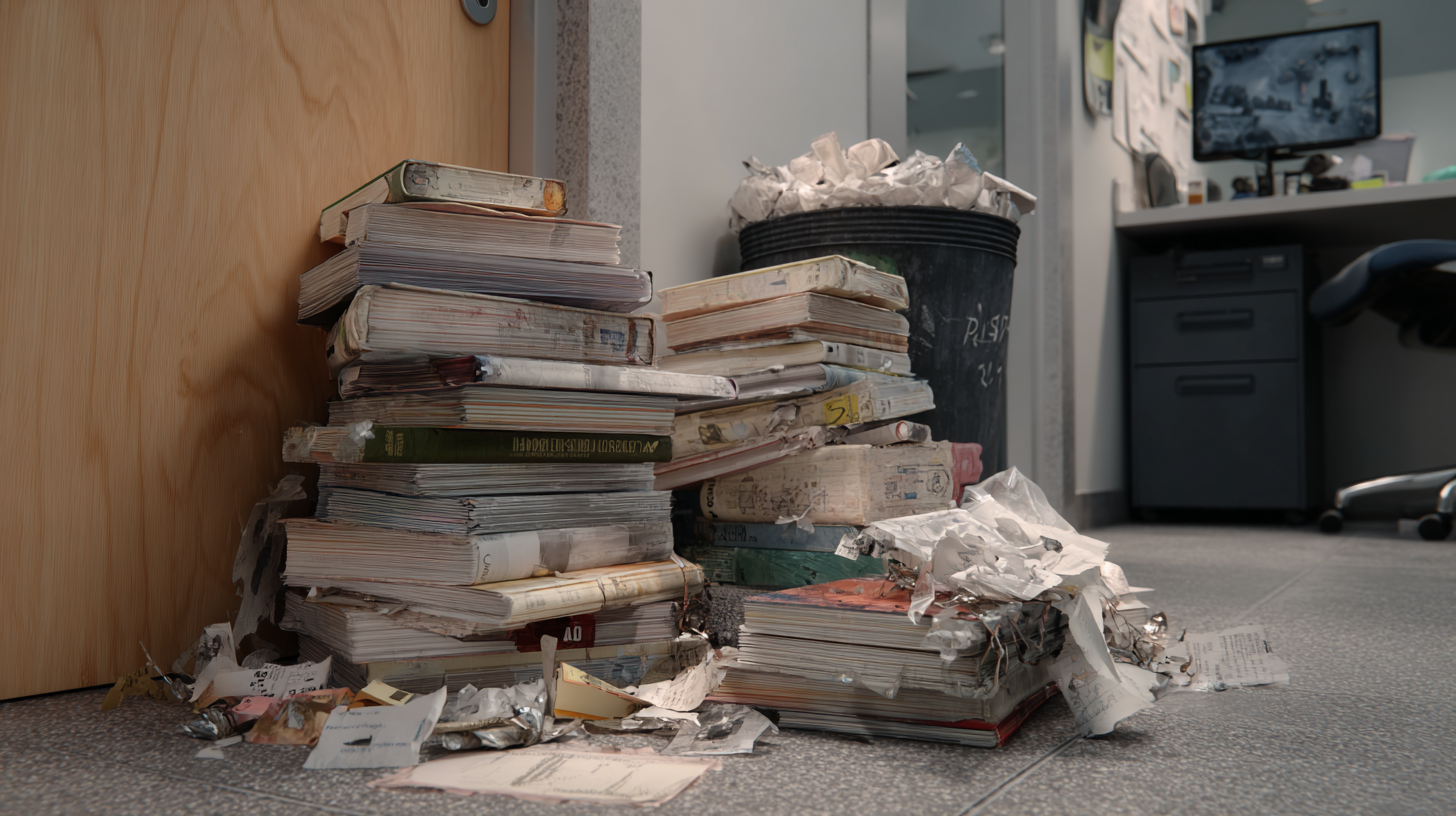 Illustration (decorative) a stack of user manuals being used as a doorstop